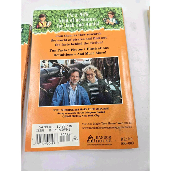 Magic Tree House Pirates Past Noon Books With Fact Tracker and Research Guide - Picture 8 of 9